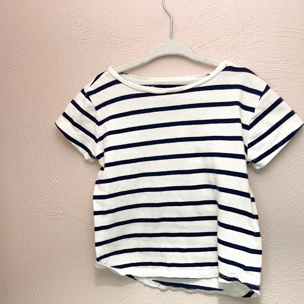 Crewcuts Striped Black and White T-Shirt